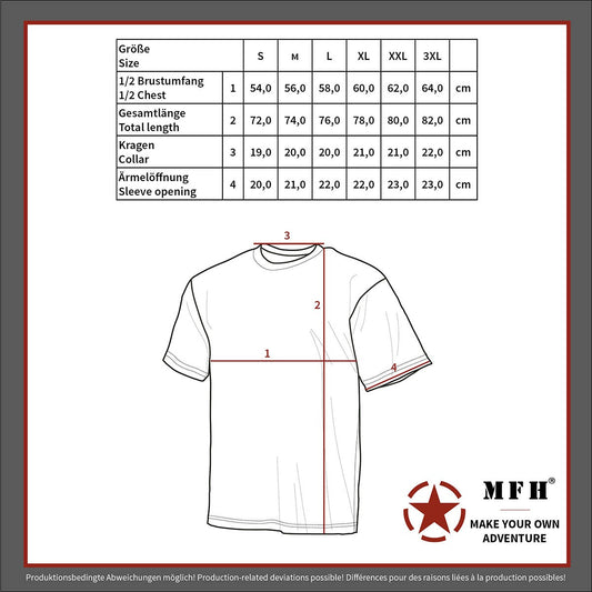 US T-Shirt, halbarm,M05 tarn, 170 g/m²