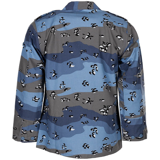 US BDU Feldjacke, Rip Stop,chocolate chip blue camo