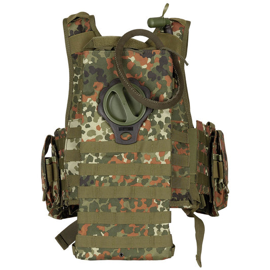 Weste, "Ranger", div. Taschen,flecktarn