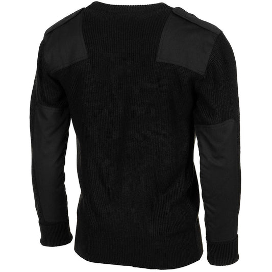 BW Pullover, mit Brusttasche, schwarz