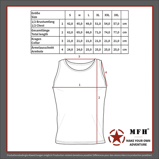 US Tarn Tank-Top, flecktarn,170 g/m²