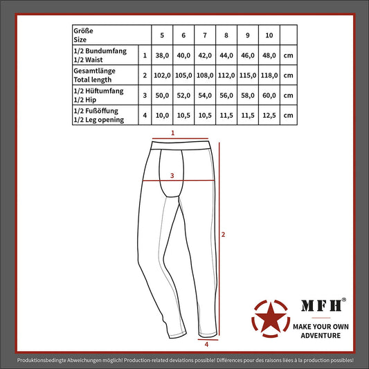 BW Plüschunterhose, oliv