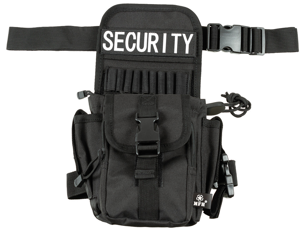 Hüft- und Oberschenkeltasche,Security, schwarz