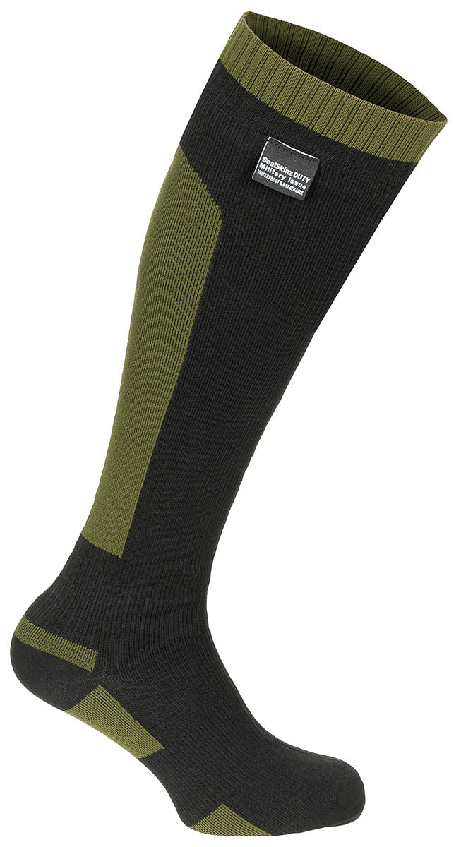 Brit. Socke, "Sealskinz", wasserd., oliv/schwarz, neuw.