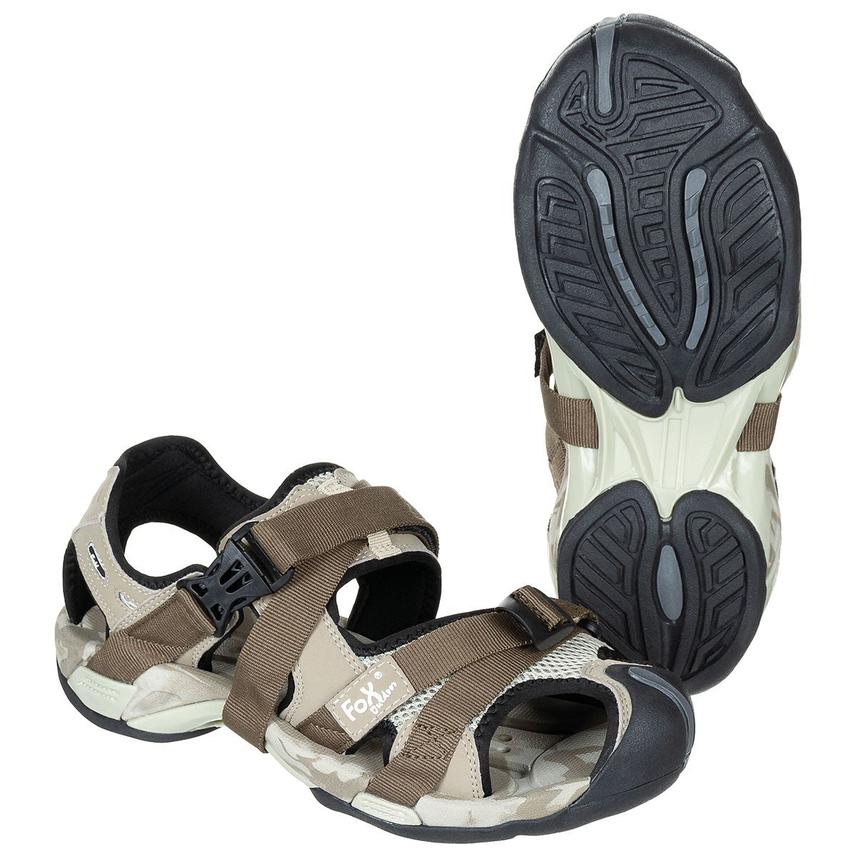 Trekking-Sandalen,Klickverschluss, desert