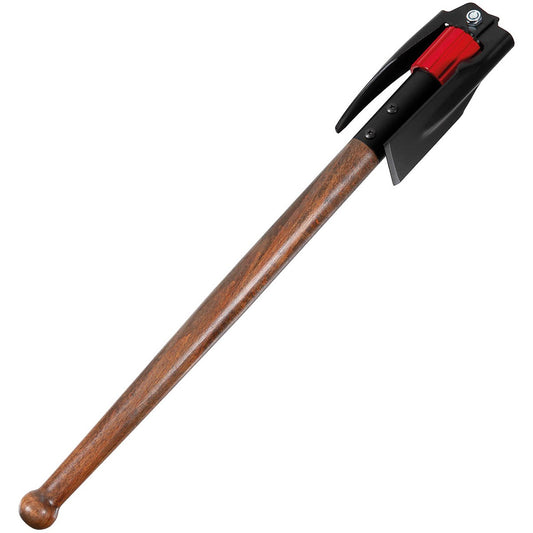 Pickel, klappbar,mit Holzstiel