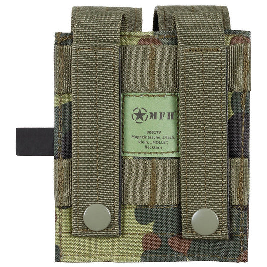 Magazintasche, 2-fach, klein,MOLLE,flecktarn