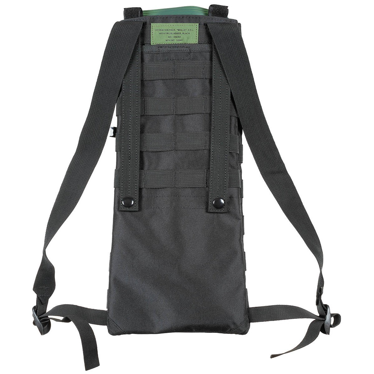 Trinksystem, "MOLLE", 2,5 l,mit TPU-Beutel, schwarz