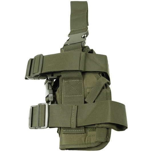 Pistolenbeinholster, oliv,rechts