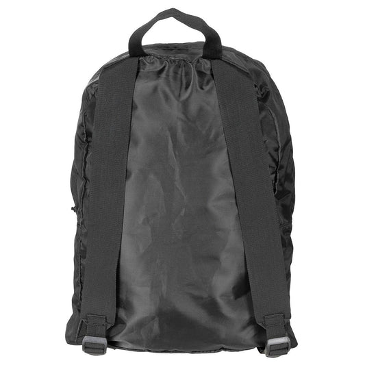 Rucksack, faltbar, schwarz