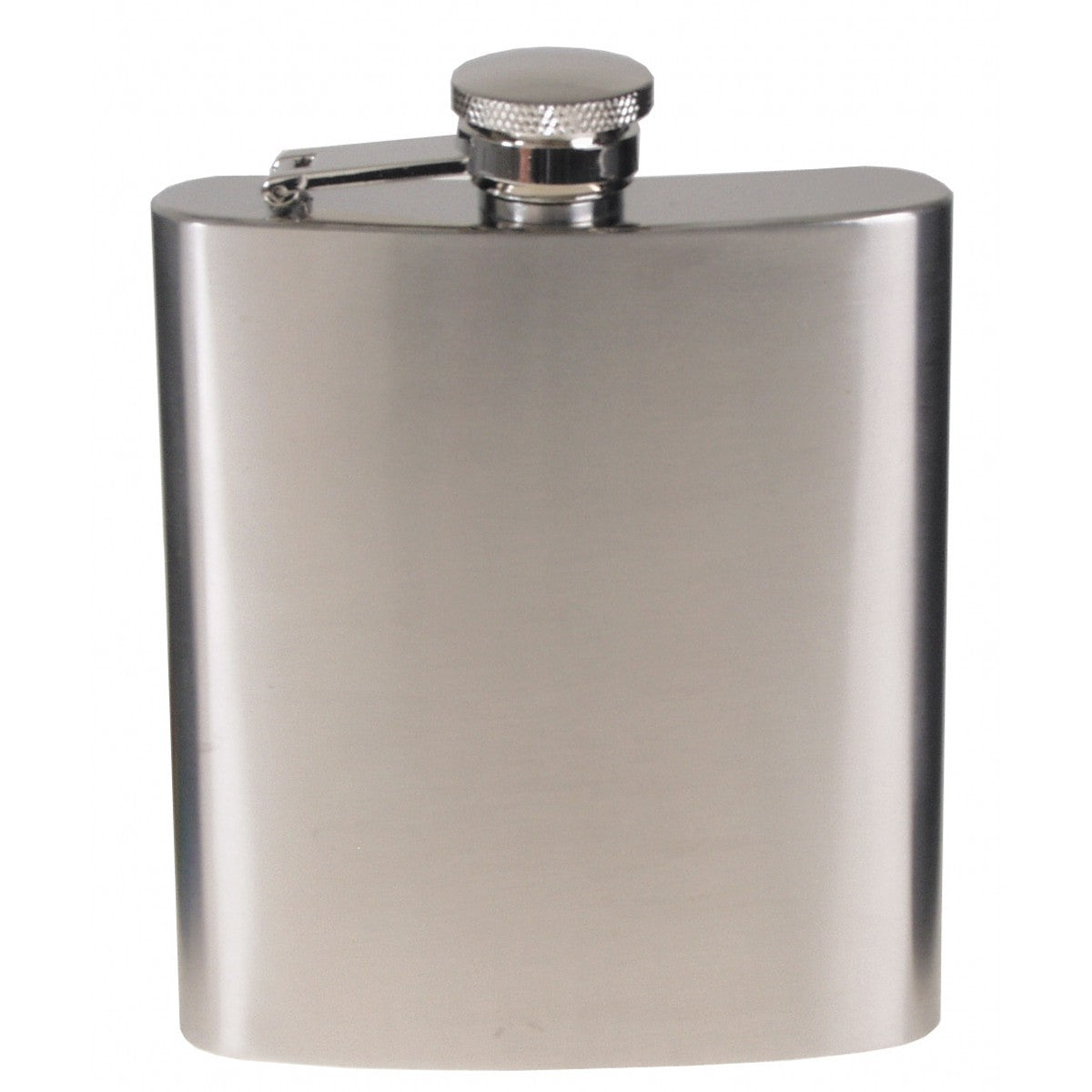 Flachmann, Edelstahl,chrom matt, 8 OZ, 225 ml