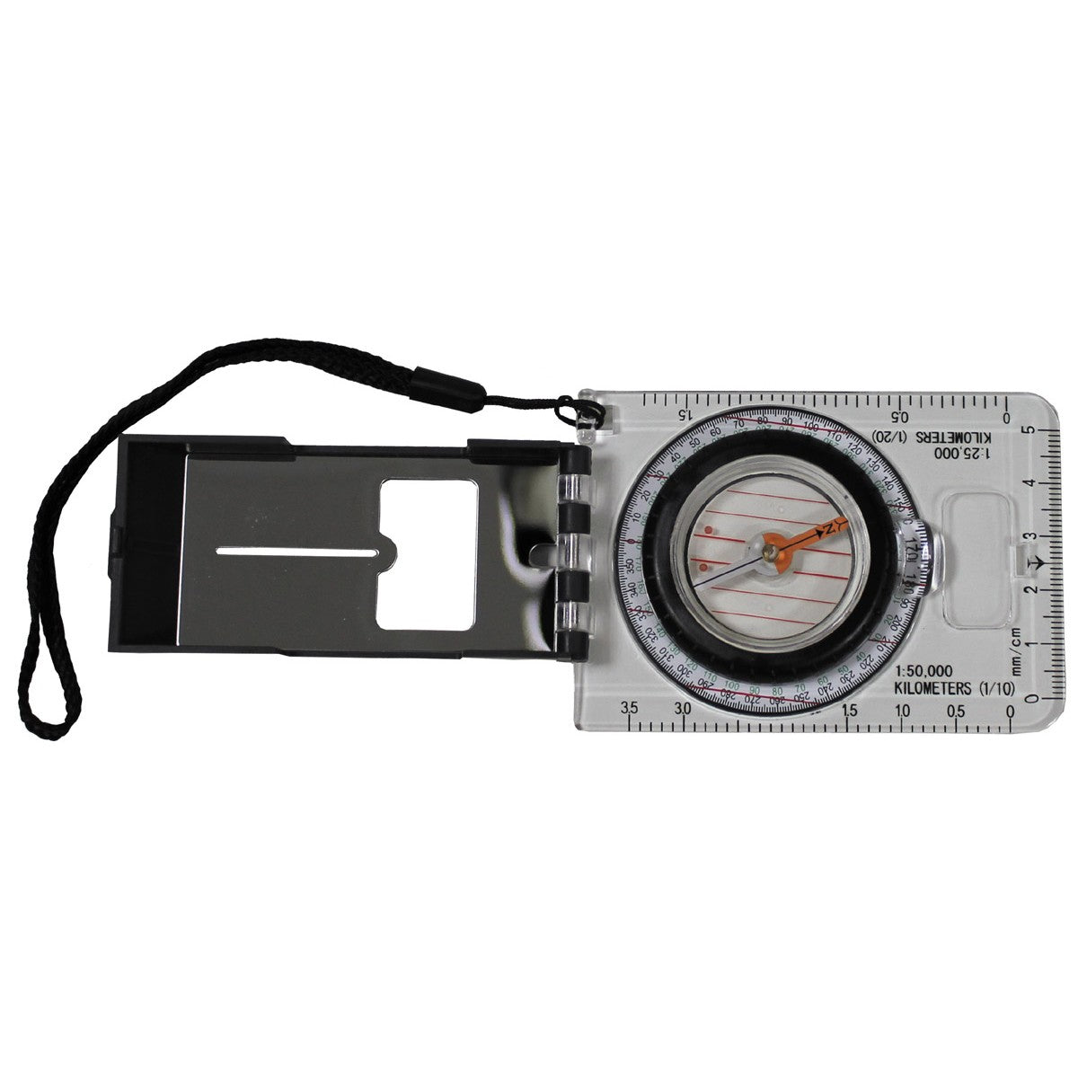 Karten-Kompass,"Professional",transparent, Kunststoffgehäuse