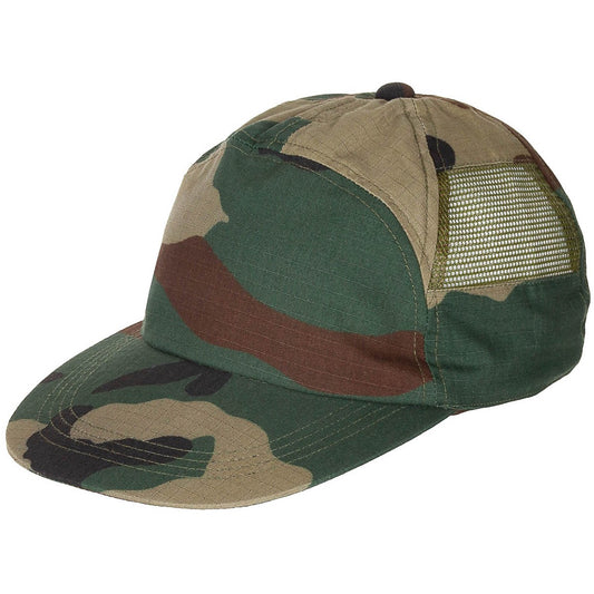 US Cap, woodland,mit Netzeinsatz, größenverst.