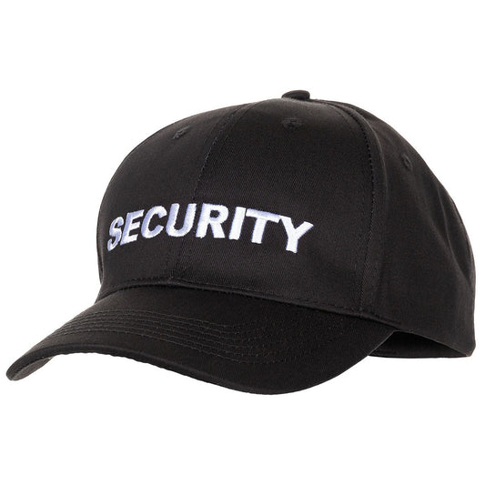 US Cap, schwarz,bestickt, "Security"