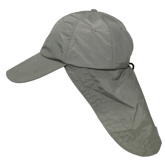 Cap, "Sahara", oliv,langer Nackenschutz