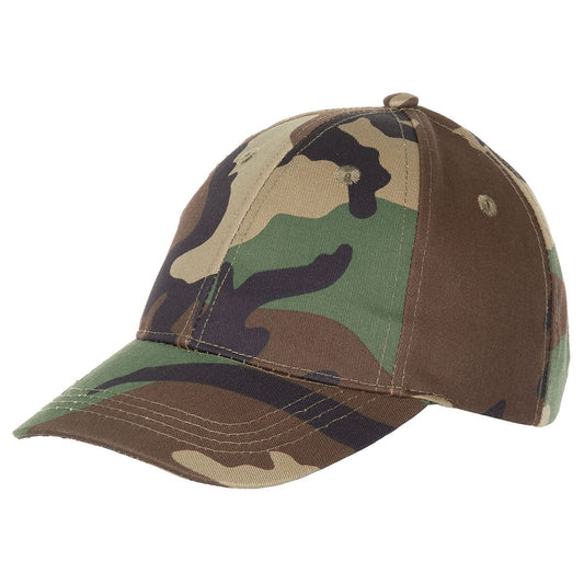 Kinder BB Cap, mit Schild,größenverstellbar, woodland