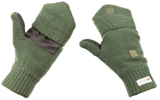 Strick-Faust-Fingerhandschuhe,oliv, 3M┘ Thinsulate┘