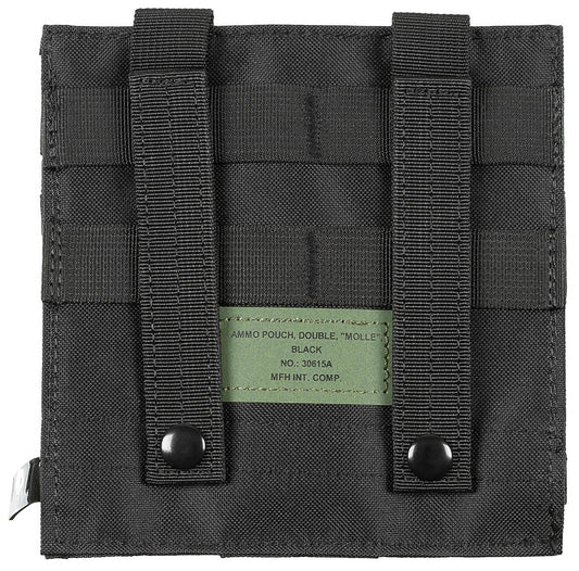 Magazintasche, 2-fach,"MOLLE",schwarz