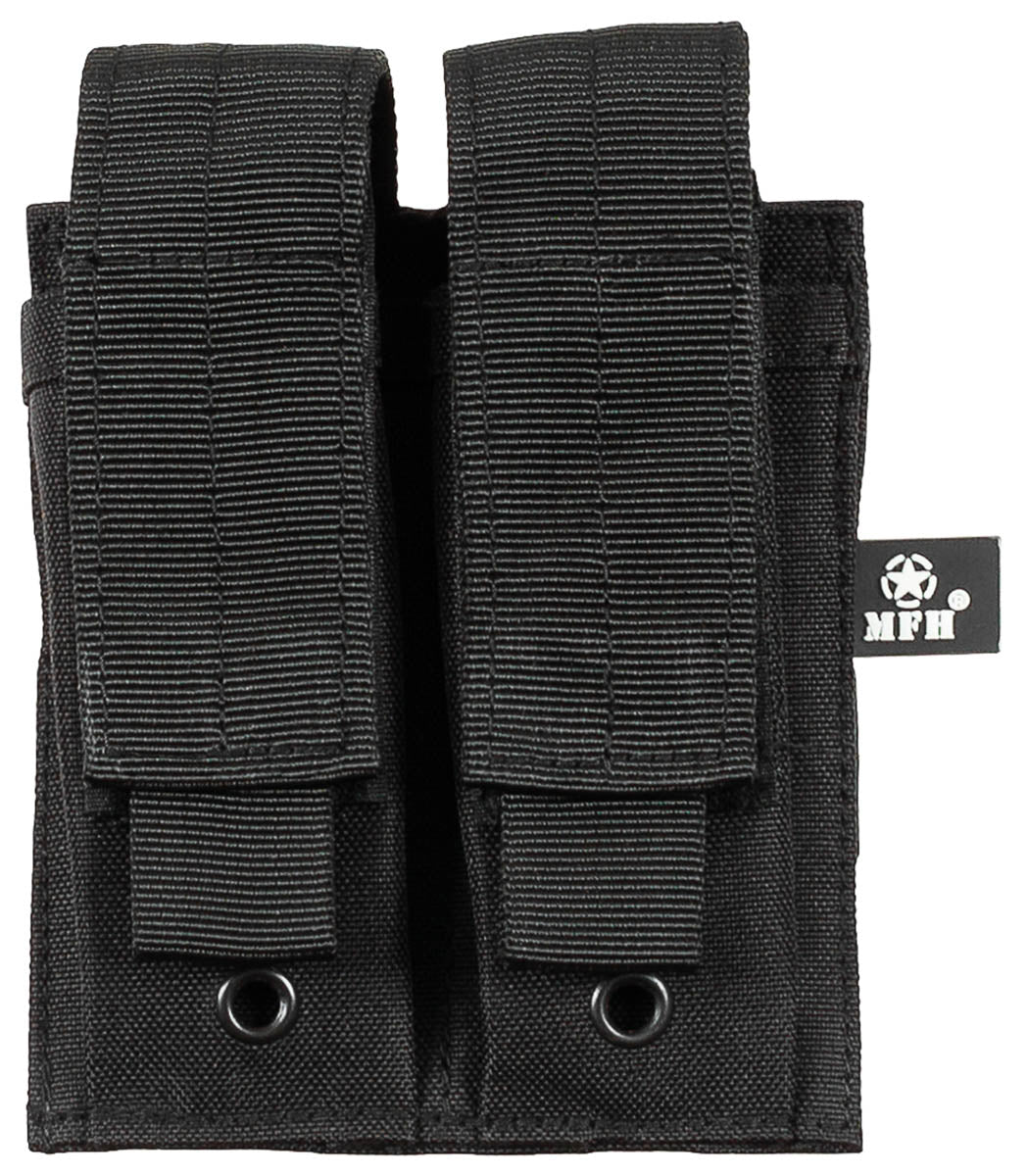Magazintasche, 2-fach, klein,MOLLE,schwarz