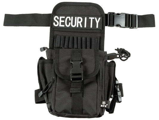 Hüft- und Oberschenkeltasche,Security, schwarz