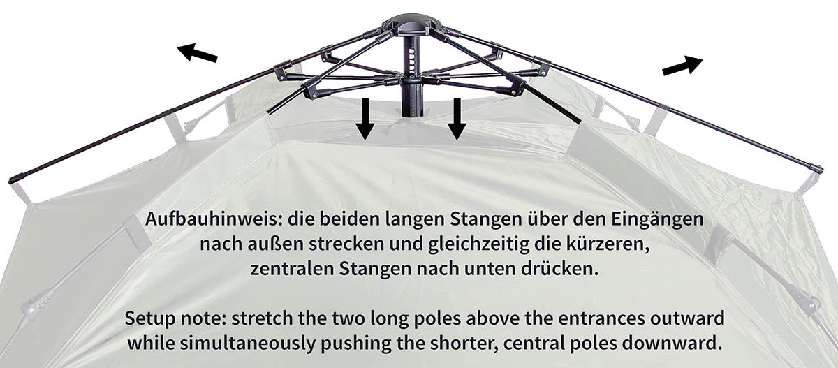 Zelt, "Quick Up Monodom", 3 Personen, oliv