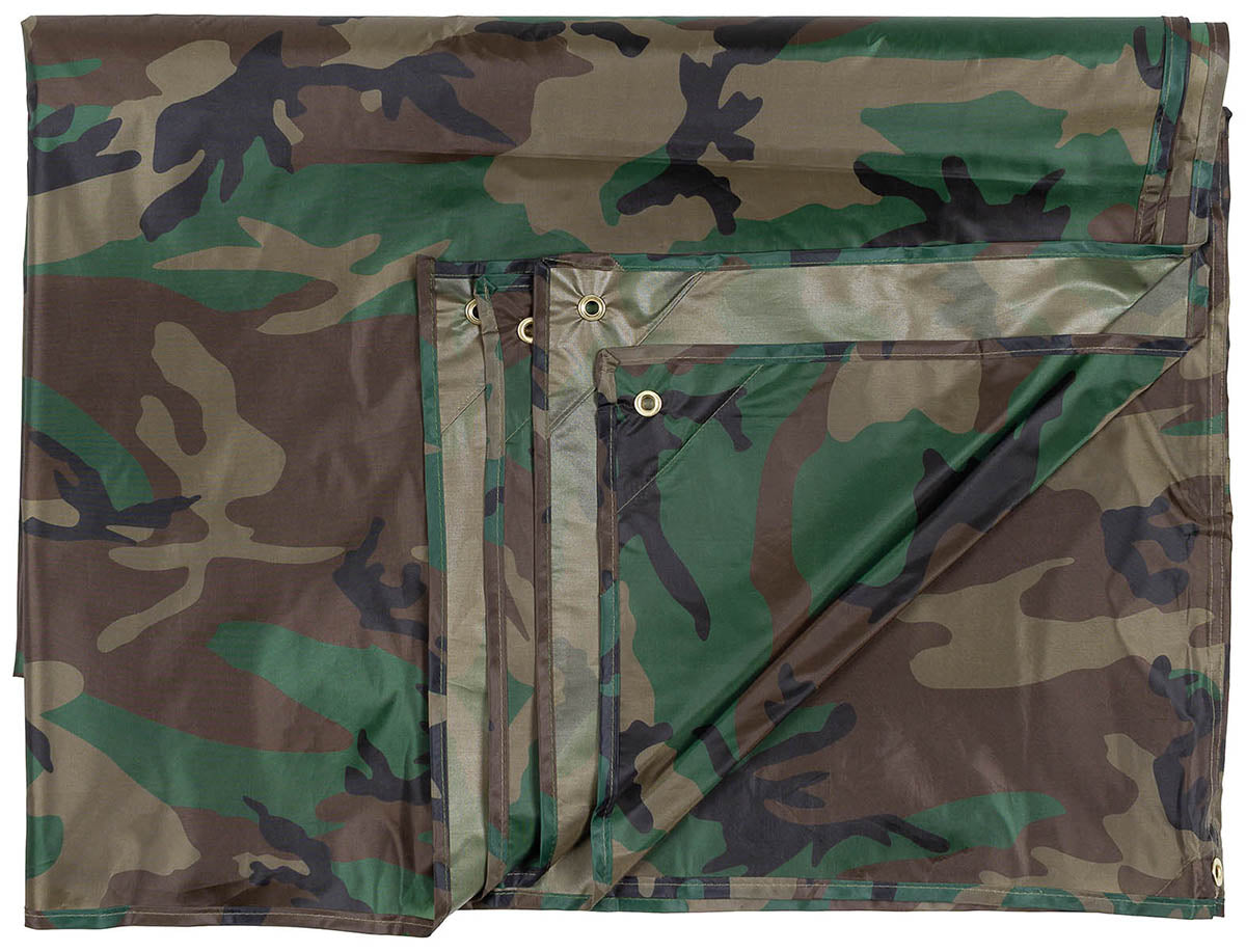 Mehrzweckplane, "Tarp",woodland, ca. 300 x 400 cm