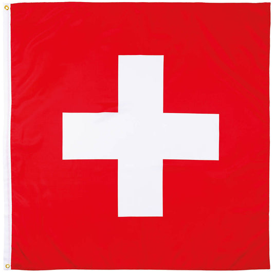 Fahne, Schweiz,Polyester, 120 x 120 cm