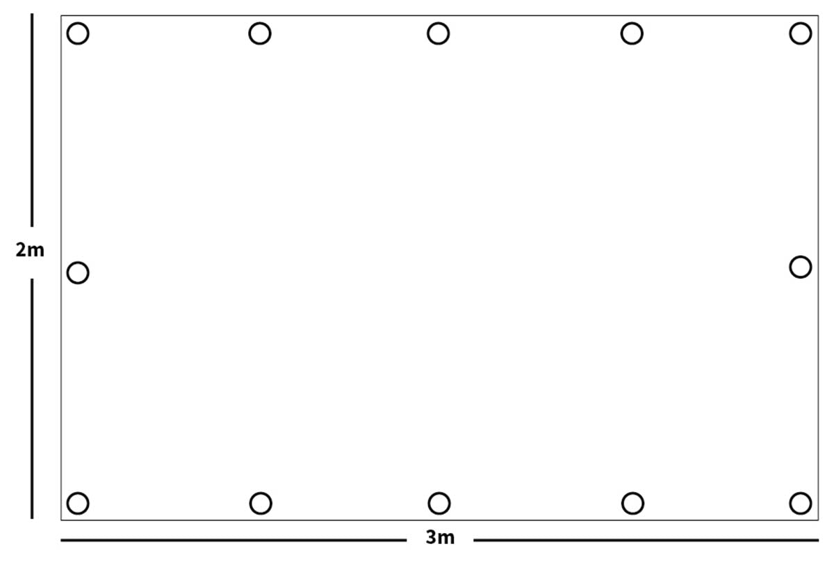 Mehrzweckplane, "Tarp",M 95 CZ tarn, ca. 200 x 300 cm