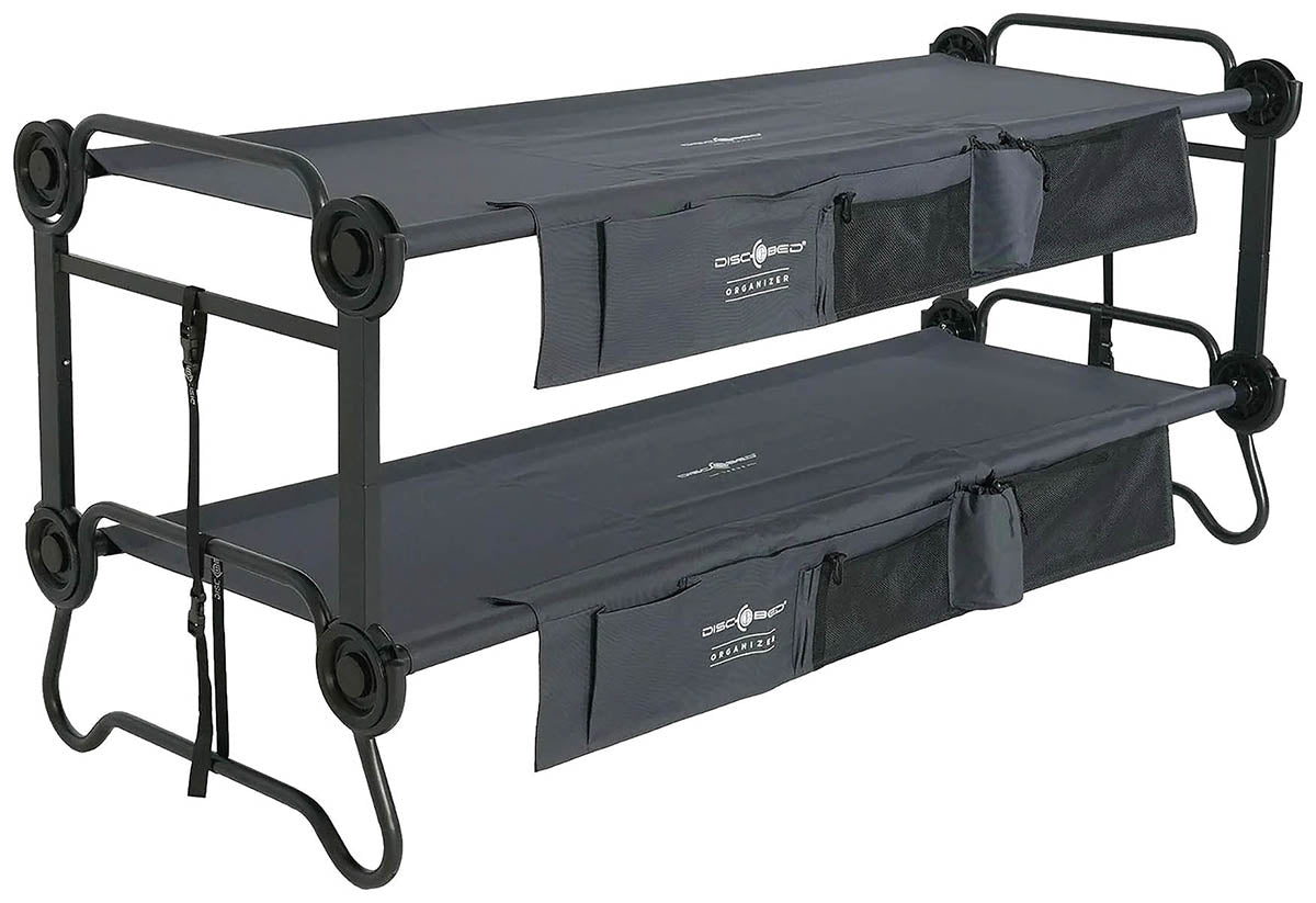 Feldbett, Disc-O-Bed L,mit Seitentaschen, anthrazit
