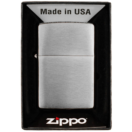 Feuerzeug, Zippo,Chrome Brushed, unbefüllt