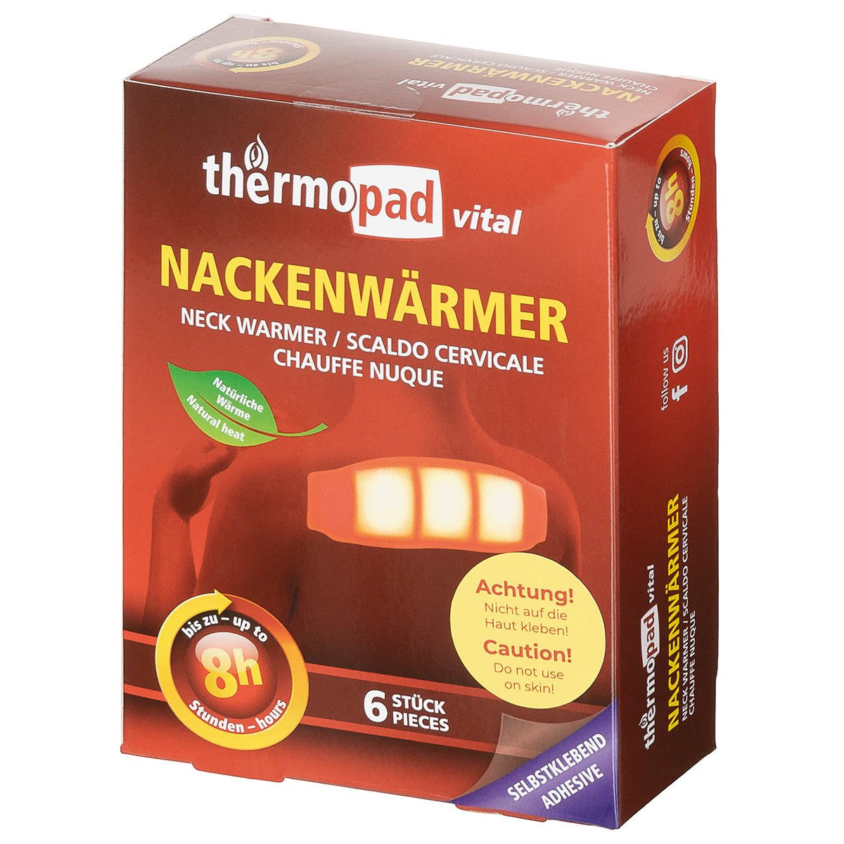 Nackenwärmer, "Thermopad",6er Pack, Einmalgebrauch