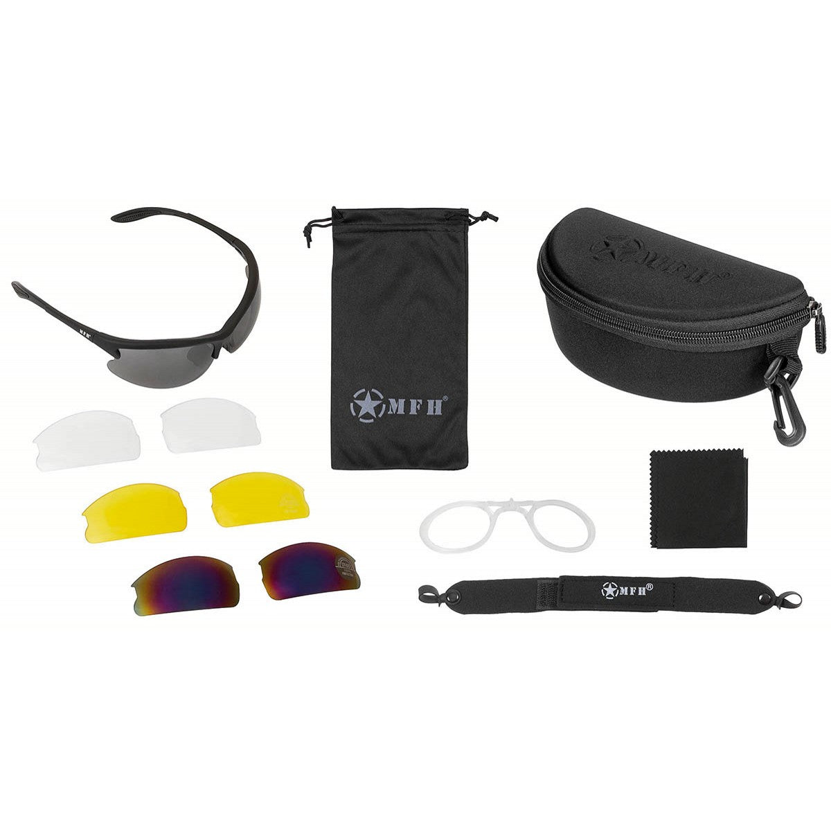 Sportbrille, "Strike",schwarz