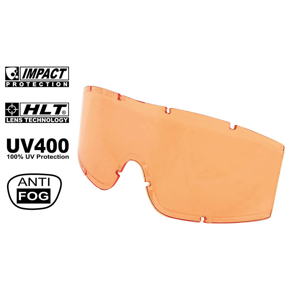 Ersatzscheibe, orange,für Tacticalbrille, KHS