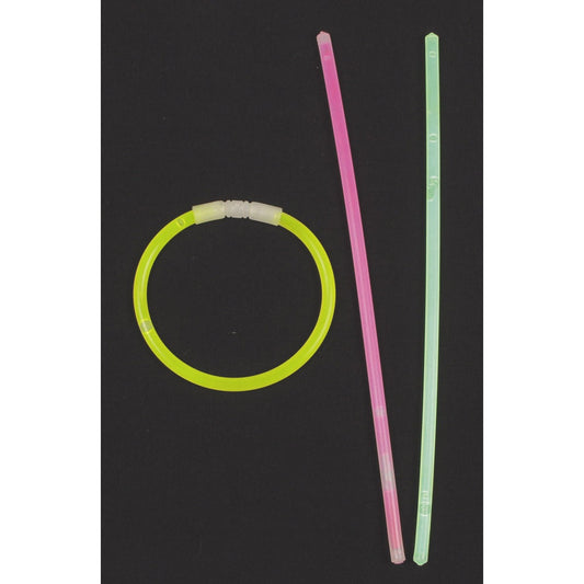 Leuchtstab, Halsband, dünn,div. Farben, 65 Stk./Rolle