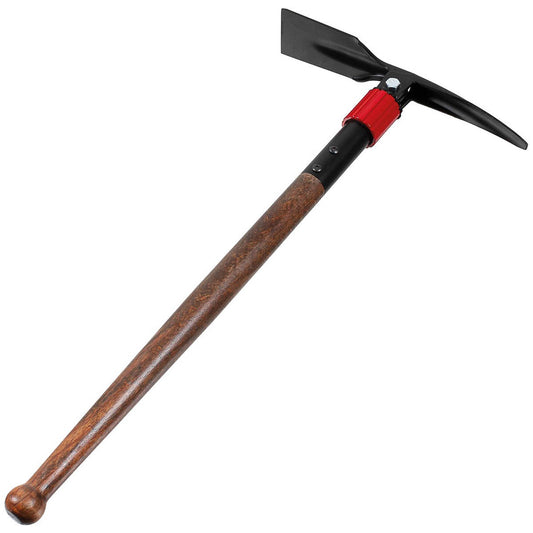 Pickel, klappbar,mit Holzstiel