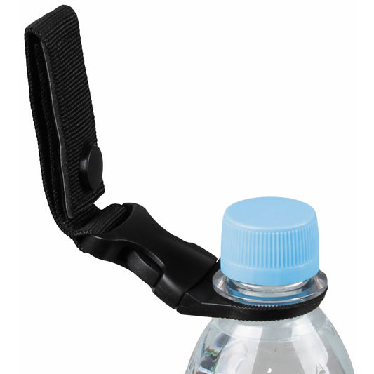 Flaschenhalter, schwarz,für Gürtel und "MOLLE"-System