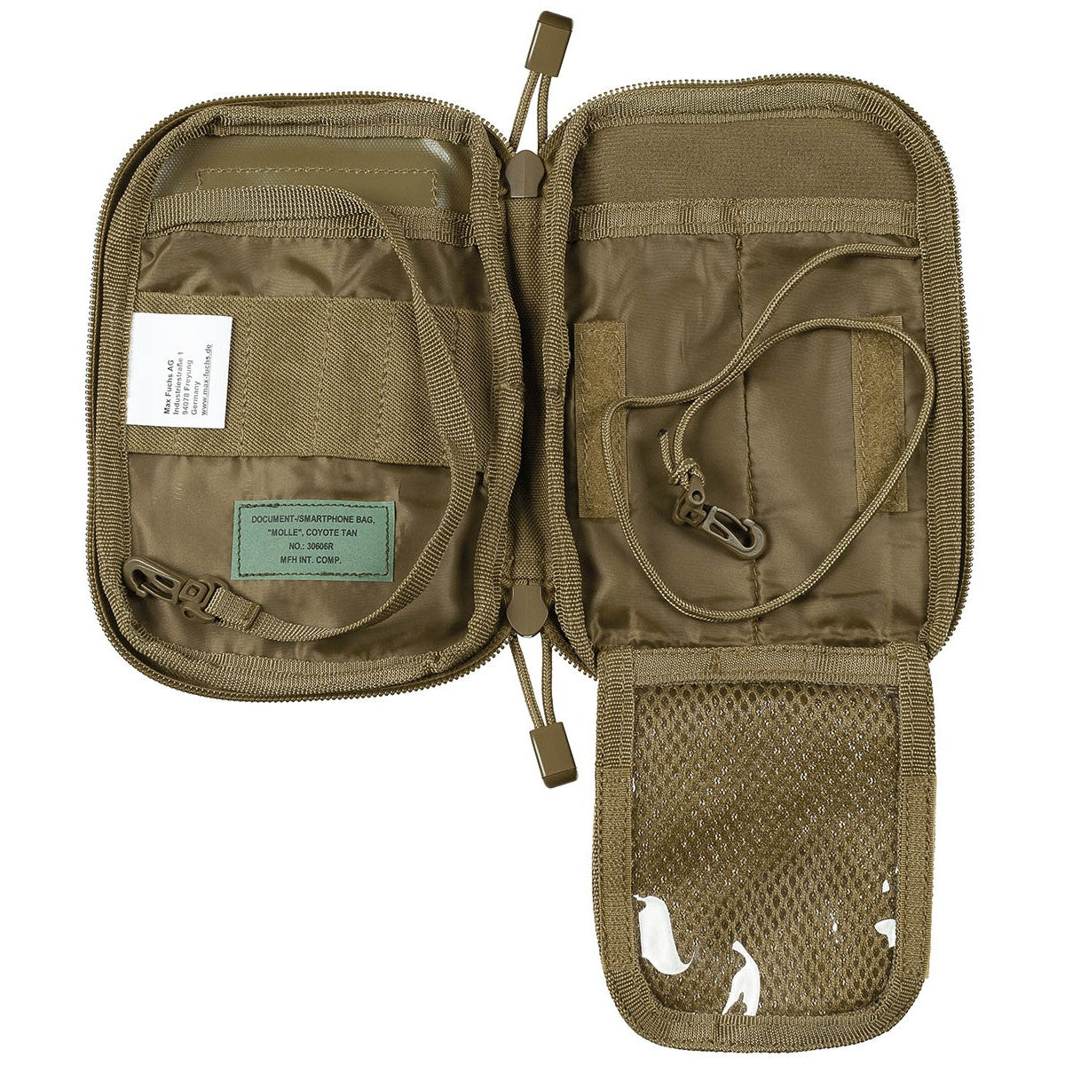 Dokumenten-/Smartphone-Tasche,MOLLE, coyote tan