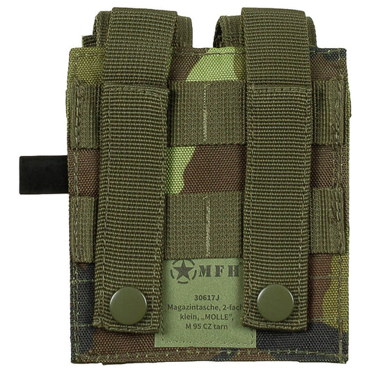 Magazintasche, 2-fach, klein,MOLLE, M 95 CZ tarn