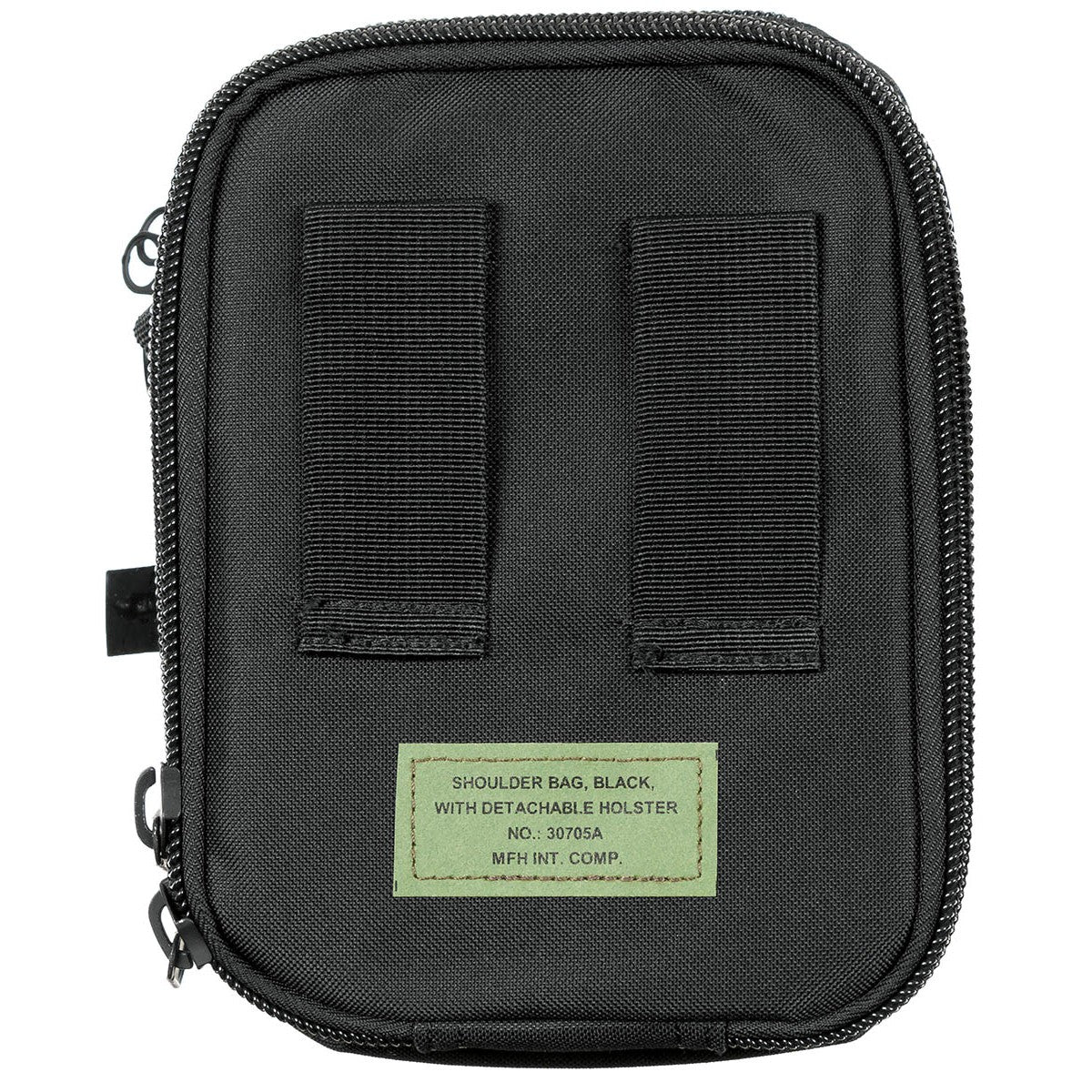 Gürtel-Umhängetasche, schwarz,mit abnehmbarem Holster