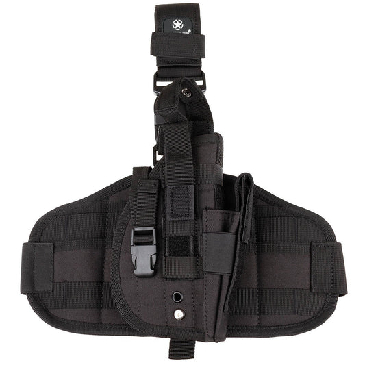 Pistolenbeinholster, "MOLLE",rechts, schwarz