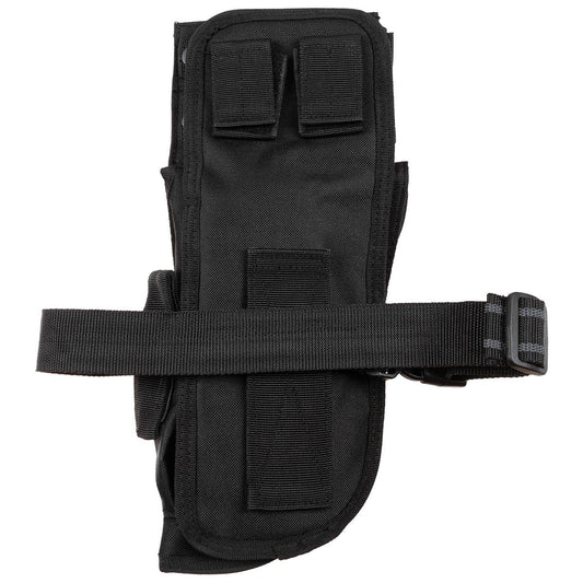Pistolenbeinholster, schwarz,Tactical, rechts
