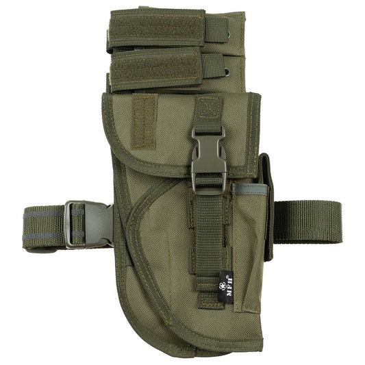 Pistolenbeinholster, oliv,Tactical, rechts