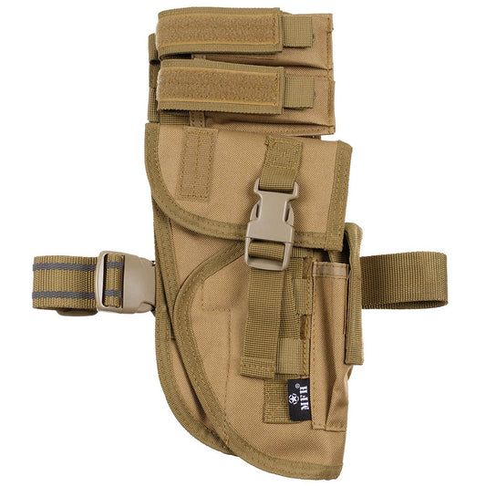 Pistolenbeinholster, coyote,Tactical, rechts