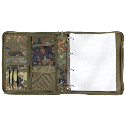 Schreibmappe, flecktarn, A4