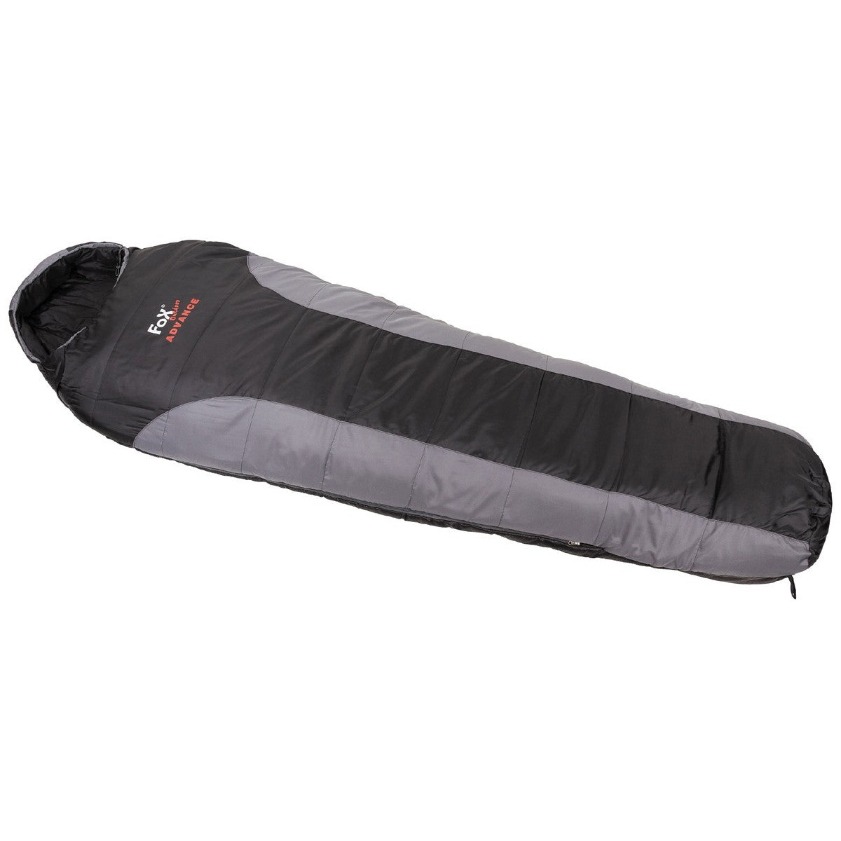 Mumienschlafsack, "Advance",schwarz-grau
