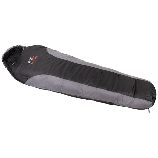 Mumienschlafsack, "Advance",schwarz-grau