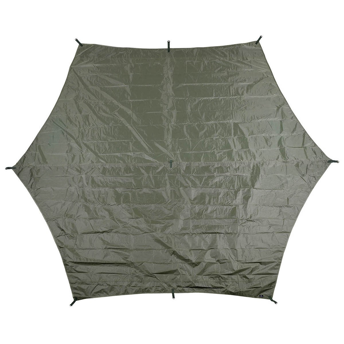 Plane, "Hexagon-Tarp",oliv, ca. 340 x 310 cm