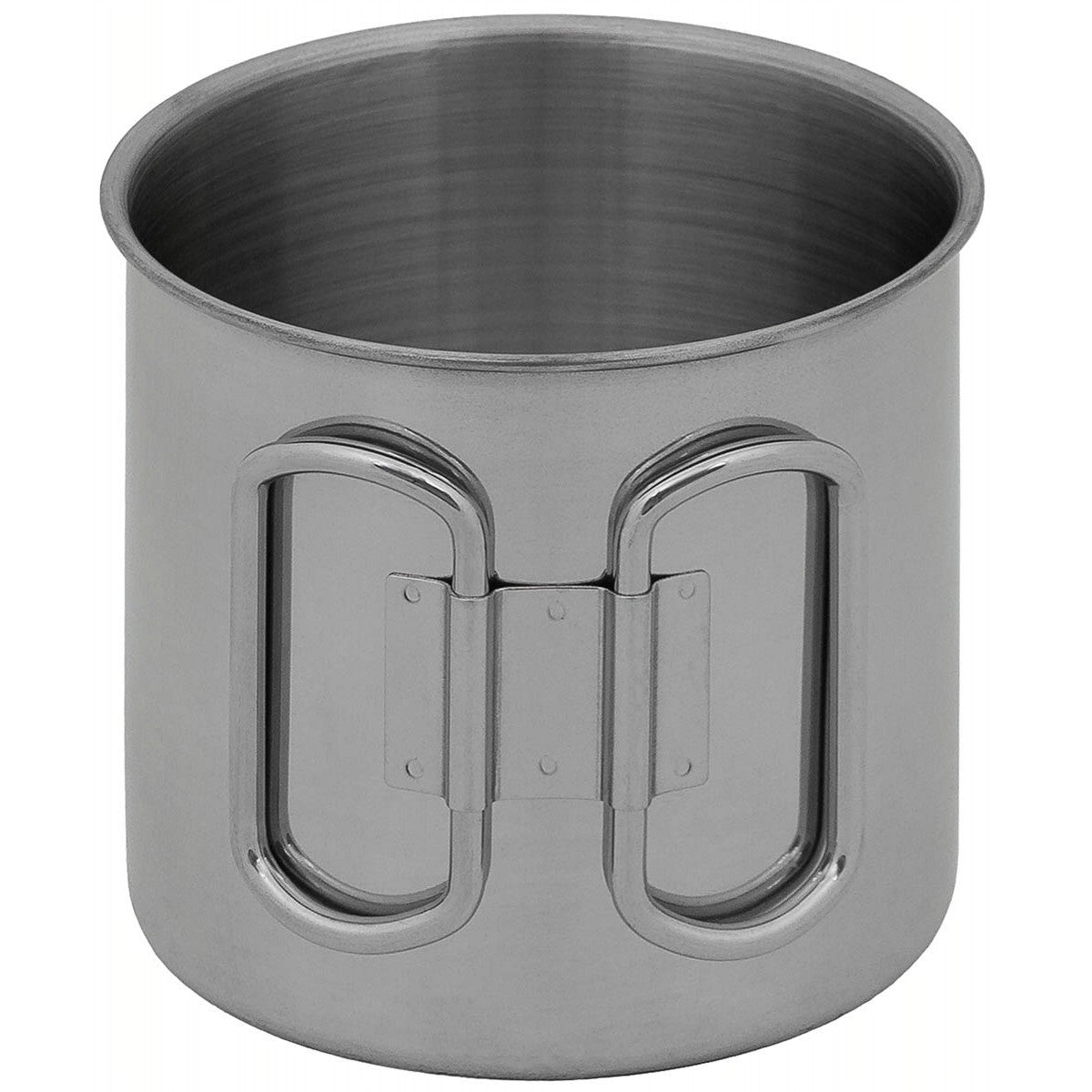 Tasse, Edelstahl, Klappgriffe,ca. 450 ml
