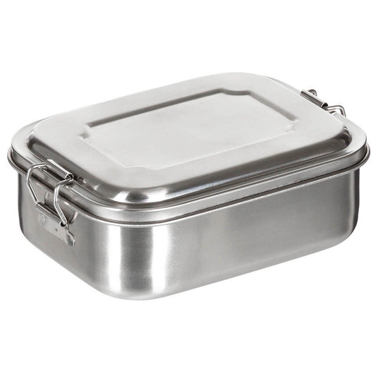 Lunchbox, Edelstahl, ca. 16 x 13 x 6,2 cm