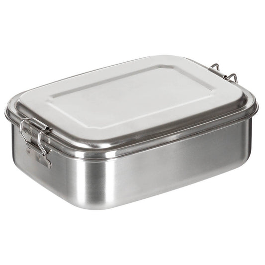 Lunchbox, Edelstahl, ca. 18 x 14 x 6,5 cm